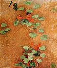 Gustave Caillebotte Canvas Paintings - Nasturtiums II